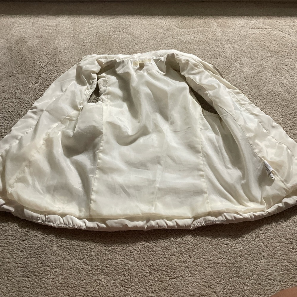 Michael Kors Cream Bubble Mini Skirt
